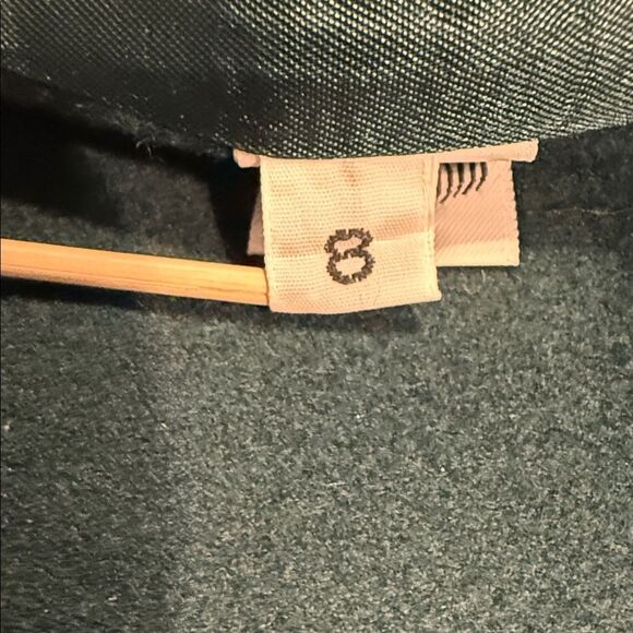 Elegant Dark Green Women's Coat sz 8 double breasted - Picture 6 of 10